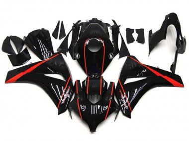 Carene Moto Honda CBR1000RR 2008-2011 - Nero Lucido Rosso Banda