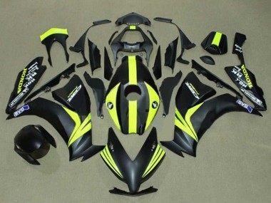 Carene Moto Honda CBR1000RR 2012-2016 - Nero Opaco Giallo Banda