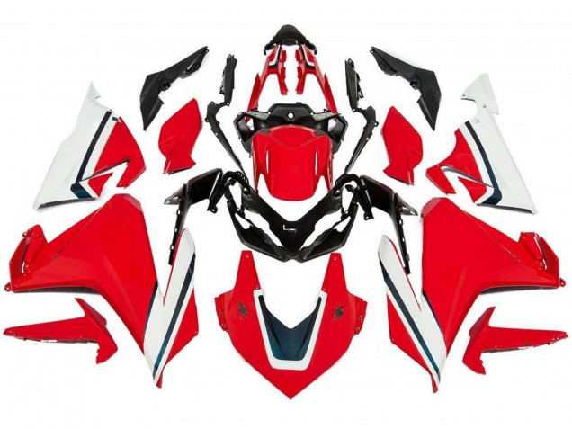 Carene Moto Honda CBR500R 2019-2021 - Rosso Bianco Nero Banda