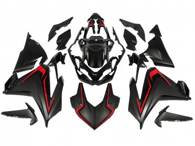 Carene Moto Honda CBR500R 2019-2021 - Nero Opaco Rosso