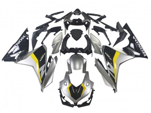Carena Moto Honda CBR500R 2019-2021 - Argento Nero Lucido Giallo