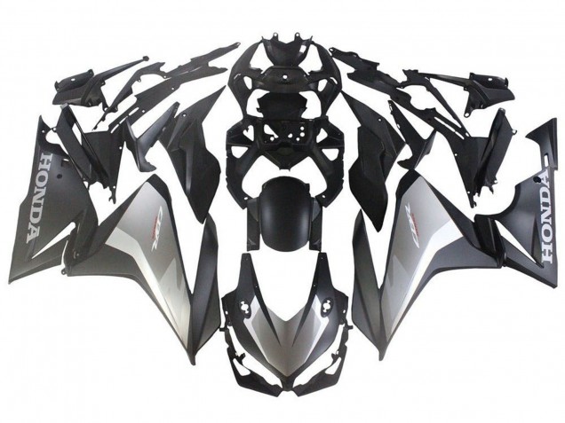 Carene Moto ABS Honda CBR500R 2022-2023 - Argento Grigio Nero Opaco
