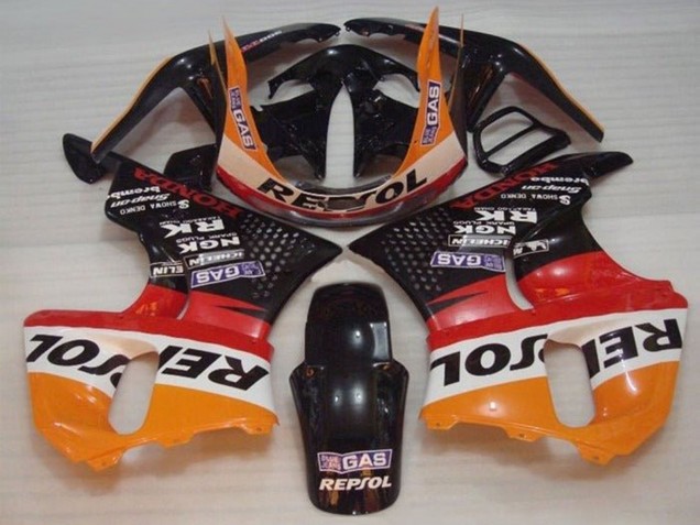 Carene Moto Honda CBR900RR 893 1996-1997 - Arancia Bianco Rosso Nero Lucido Repsol