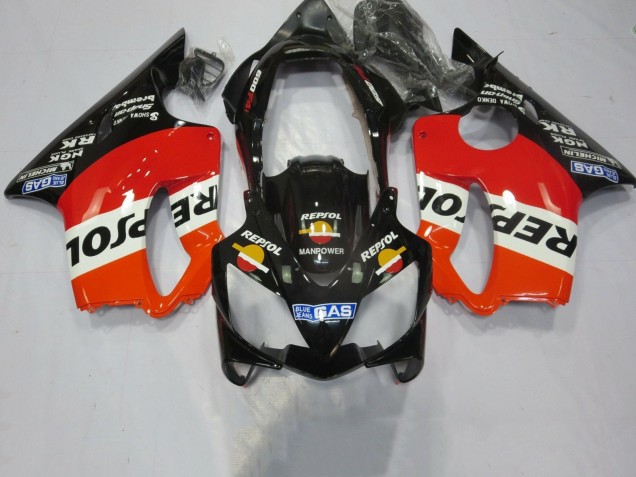 Carene Moto Honda CBR600 F4i 2004-2007 - Arancia Bianco Rosso Nero Lucido Repsol