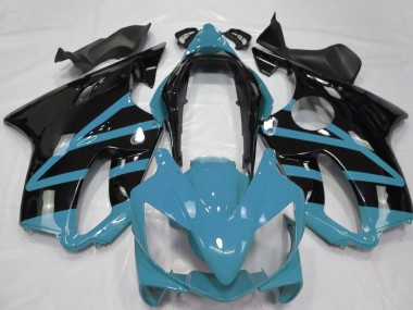 Carene Moto Honda CBR600 F4i 2004-2007 - Azzurro Chiaro Nero Lucido