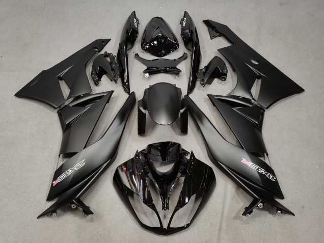 Carene Moto Kawasaki ZX6R 2009-2012 - Nero Opaco Nero Lucido Bianco Rosso