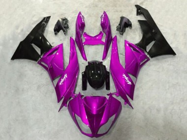 Carene Moto Kawasaki ZX6R 2009-2012 - Viola Nero Lucido