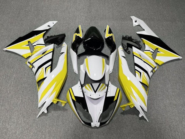 Carene Moto Kawasaki ZX6R 2009-2012 - Bianco Giallo Nero