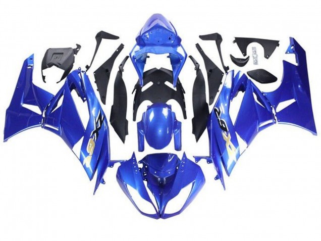 Carene Moto Kawasaki ZX6R 2009-2012 - Blu Nero Oro