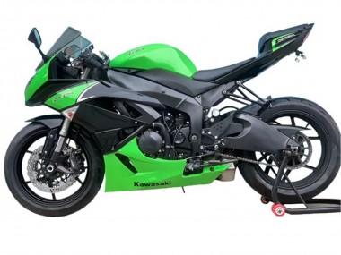 Carene Moto Kawasaki ZX6R 2009-2012 - Verde Nero Opaco