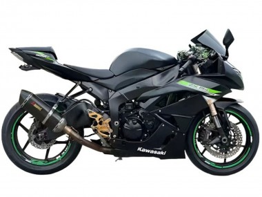 Carene Moto Kawasaki ZX6R 2009-2012 - Nero Opaco Verde