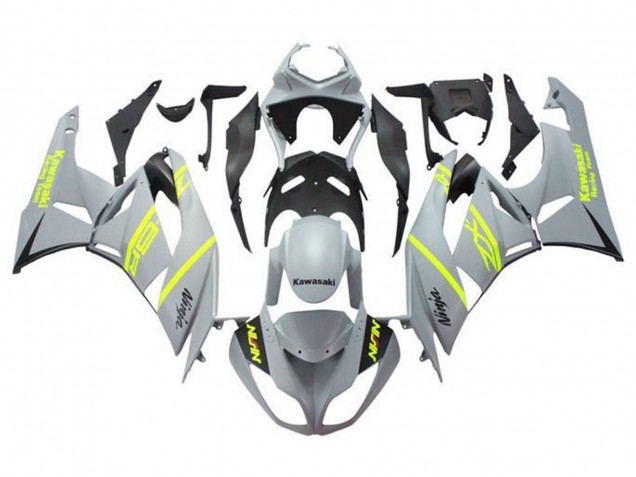 Carene Moto Kawasaki ZX6R 2009-2012 - Grigio Giallo Nero