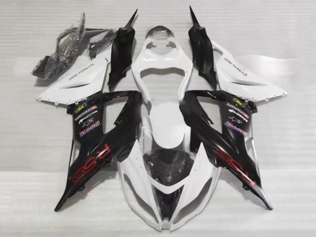 Carene Moto Kawasaki ZX6R 2013-2018 - Bianco Nero Rosso RSS