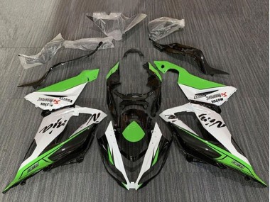 Carene Moto Kawasaki ZX6R 2013-2018 - Verde Bianco Nero