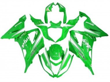 Carene Moto Kawasaki ZX6R 2013-2018 - Verde Bianco