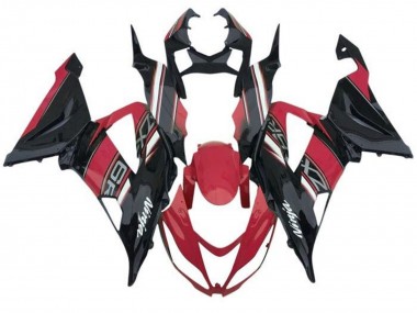 Carene Moto Kawasaki ZX6R 2013-2018 - Rosso Nero Bianco