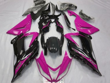 Carene Moto Kawasaki ZX6R 2013-2018 - Rosa Nero Lucido