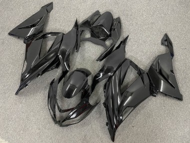 Kit Carene Moto ABS Kawasaki ZX6R 2013-2018 - Nero Lucido Nero Opaco