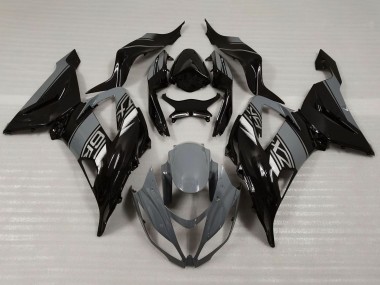 Carene Moto Kawasaki ZX6R 2013-2018 - Nardo Grigio Nero Lucido