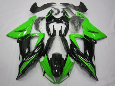 Carene Moto Kawasaki ZX6R 2013-2018 - Verde Nero Lucido