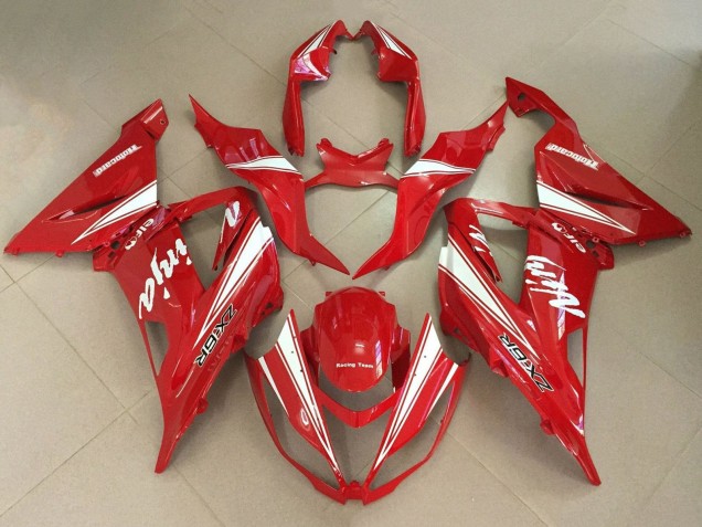 Carene Moto Kawasaki ZX6R 2013-2018 - Rosso Bianco