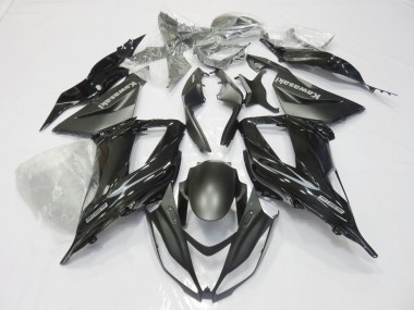 Carene Moto Kawasaki ZX6R 2013-2018 - Nero Lucido Nero Opaco