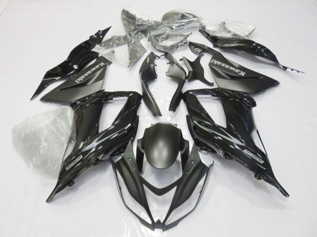 Carene Moto Kawasaki ZX6R 2013-2018 - Nero Lucido Nero Opaco