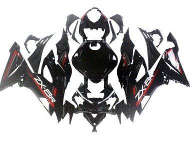Carene Moto Kawasaki ZX6R 2019-2022 - Nero Lucido Rosso