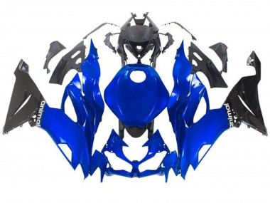 Carene Moto Kawasaki ZX6R 2019-2022 - Blu Nero Lucido