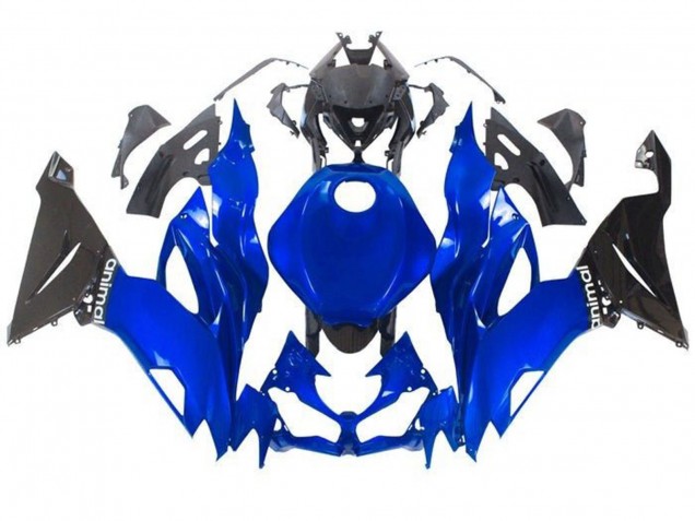Carene Moto Kawasaki ZX6R 2019-2022 - Blu Nero Lucido
