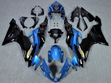Carene Moto Kawasaki ZX6R 2019-2022 - Blu Nero Lucido Giallo