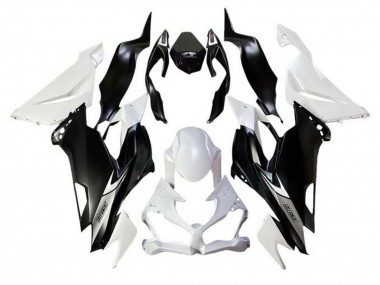 Carene Moto Kawasaki ZX6R 2019-2022 - Bianco Nero Opaco