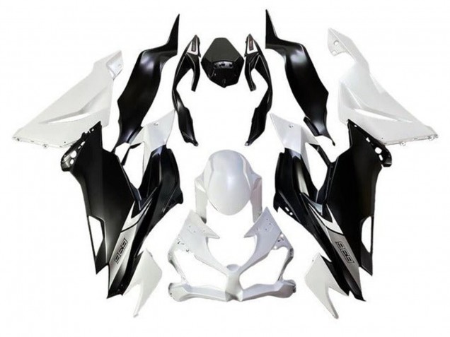 Carene Moto Kawasaki ZX6R 2019-2022 - Bianco Nero Opaco