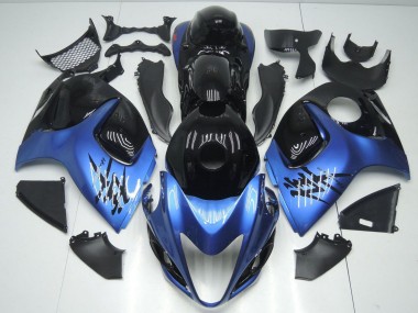 Carene Moto Suzuki GSXR 1300 Hayabusa 2008-2020 - Nero Lucido Azzurro Chiaro