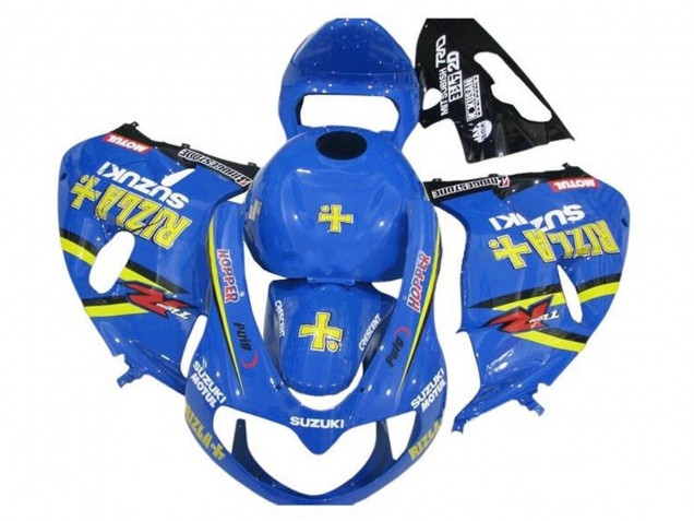 Carene Moto Suzuki TL1000R 1998-2003 - Blu Giallo Nero Rizla Hopper Motul