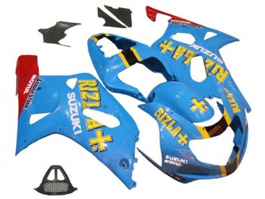 Carene Moto Suzuki GSXR1000 2000-2002 - Blu Giallo Rosso Rizla
