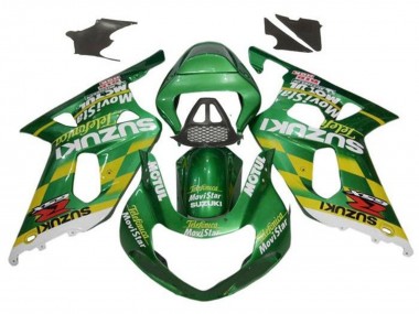 Carene Moto Suzuki GSXR1000 2000-2002 - Verde Giallo Bianco Motul