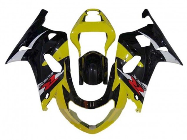 Carene Moto Suzuki GSXR1000 2000-2002 - Giallo Argento Nero Lucido Rosso