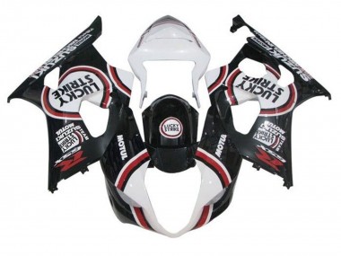 Carene Moto Suzuki GSXR 1000 2003-2004 - Bianco Nero Rosso Lucky Strike