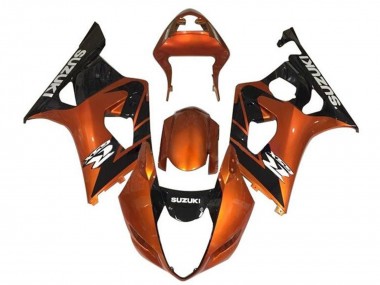 Carene Moto Suzuki GSXR 1000 2003-2004 - Arancia Nero Bianco