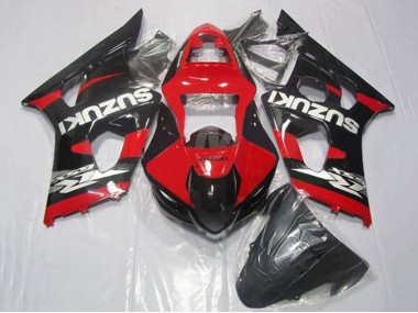 Carene Moto Suzuki GSXR 1000 2003-2004 - Rosso Nero Argento