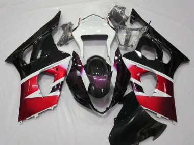 Carene Moto Suzuki GSXR 1000 2003-2004 - Bianco Rosso Viola Nero