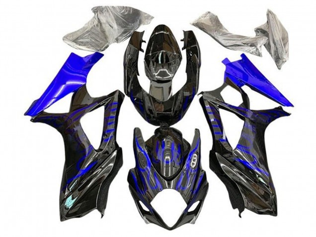 Carene Moto Suzuki GSXR 1000 2005-2006 - Nero Blu Fiamma