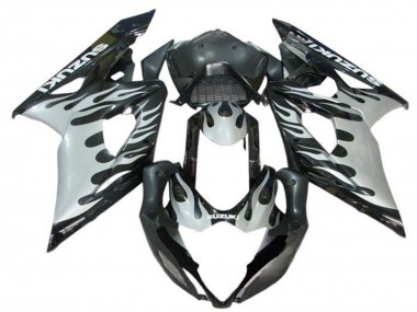 Carene Moto Suzuki GSXR 1000 2005-2006 - Nero Bianco Fiamma