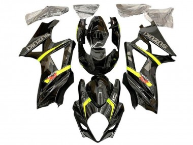 Carene Moto Suzuki GSXR 1000 2005-2006 - Nero Giallo Grigio