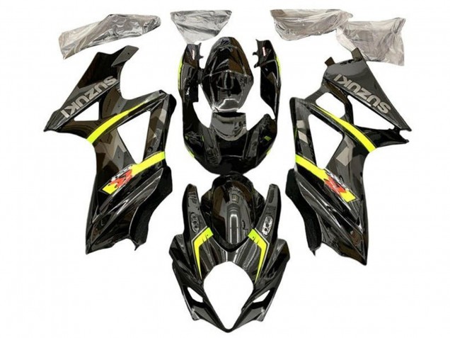 Carene Moto Suzuki GSXR 1000 2005-2006 - Nero Giallo Grigio