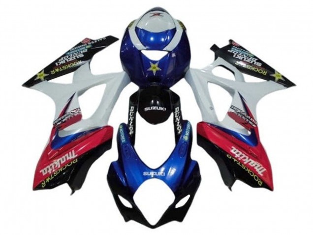 Carene Moto Suzuki GSXR 1000 2005-2006 - Bianco Rosso Blu Makita
