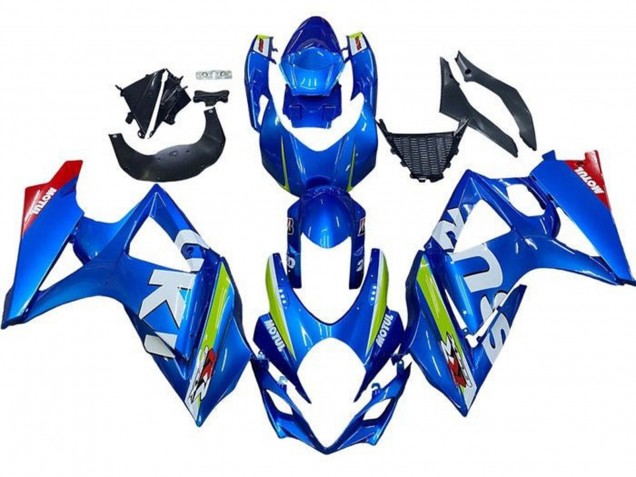 Carena Moto Suzuki GSXR 1000 2005-2006 - Blu Verde Bianco Rosso