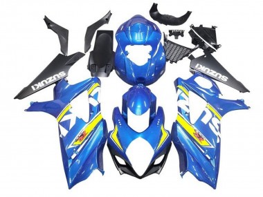 Carene Moto Suzuki GSXR 1000 2005-2006 - Blu Giallo Bianco Nero