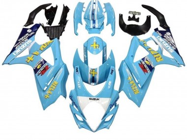 Carene Moto Suzuki GSXR 1000 2005-2006 - Azzurro Chiaro Giallo Nero Rizla